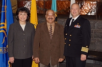 Dr. Yvette Roubideaux, Claude Denize, RADM Kevin Meeks